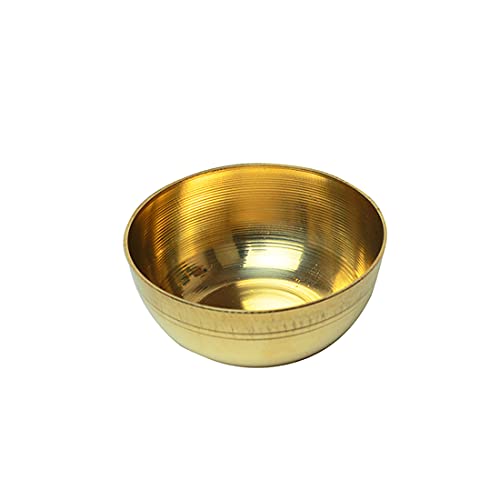 Set of 2 Multipurpose Small Brass Katori Bowls Prasad Bowls Pooja Articles Size 2