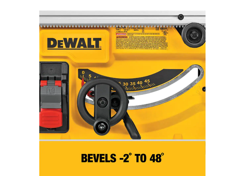 DEWALT DWE7485 15 Amp Corded 8-1/4 in. Compact Portable Jobsite Tablesaw (Stand Not Included)