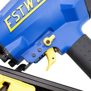 Estwing Pneumatic 21 Degree 3-12 in. Framing Nailer with Adjustable Metal Belt Hook 14 in. NPT Swivel Fitting and Bag EFR2190