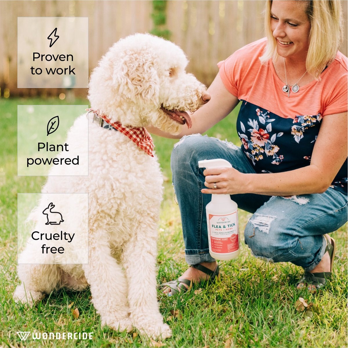 Wondercide Topical and Indoor Flea and Tick Spray for Dogs and Cats