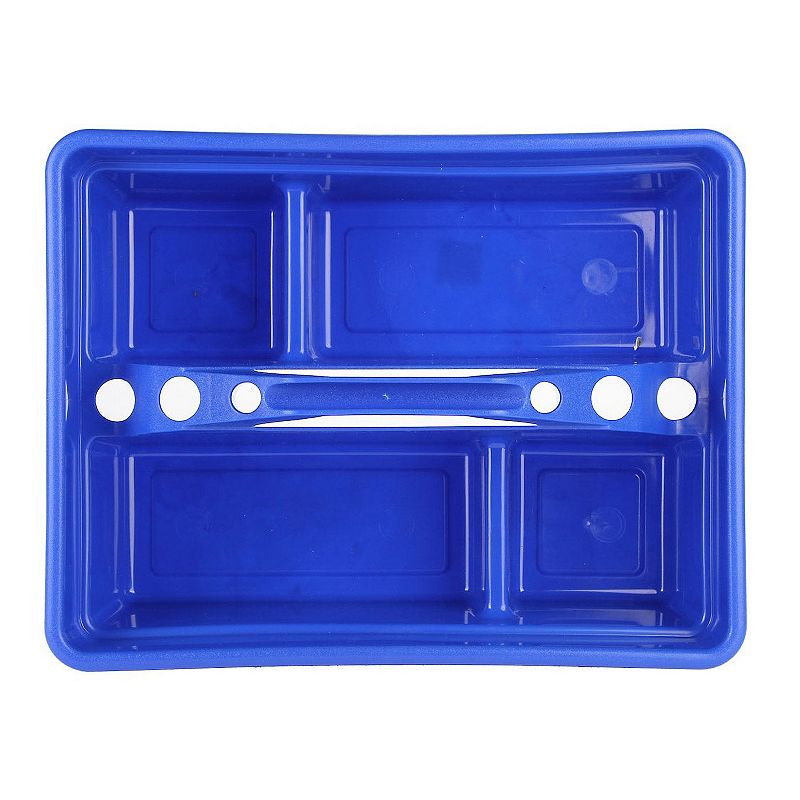 Little Giant Stable Supplies Plastic Organization DuraTote Box with Handle， Blue