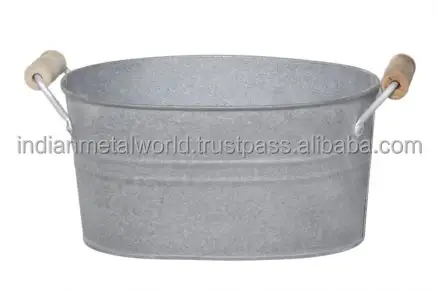 Best Selling Garden Bucket Design Planter High Quality Of Metal Planters Garden Supplies at low price