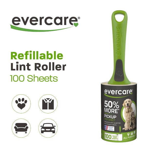 Evercare Pet Lint Roller 100 Sheets