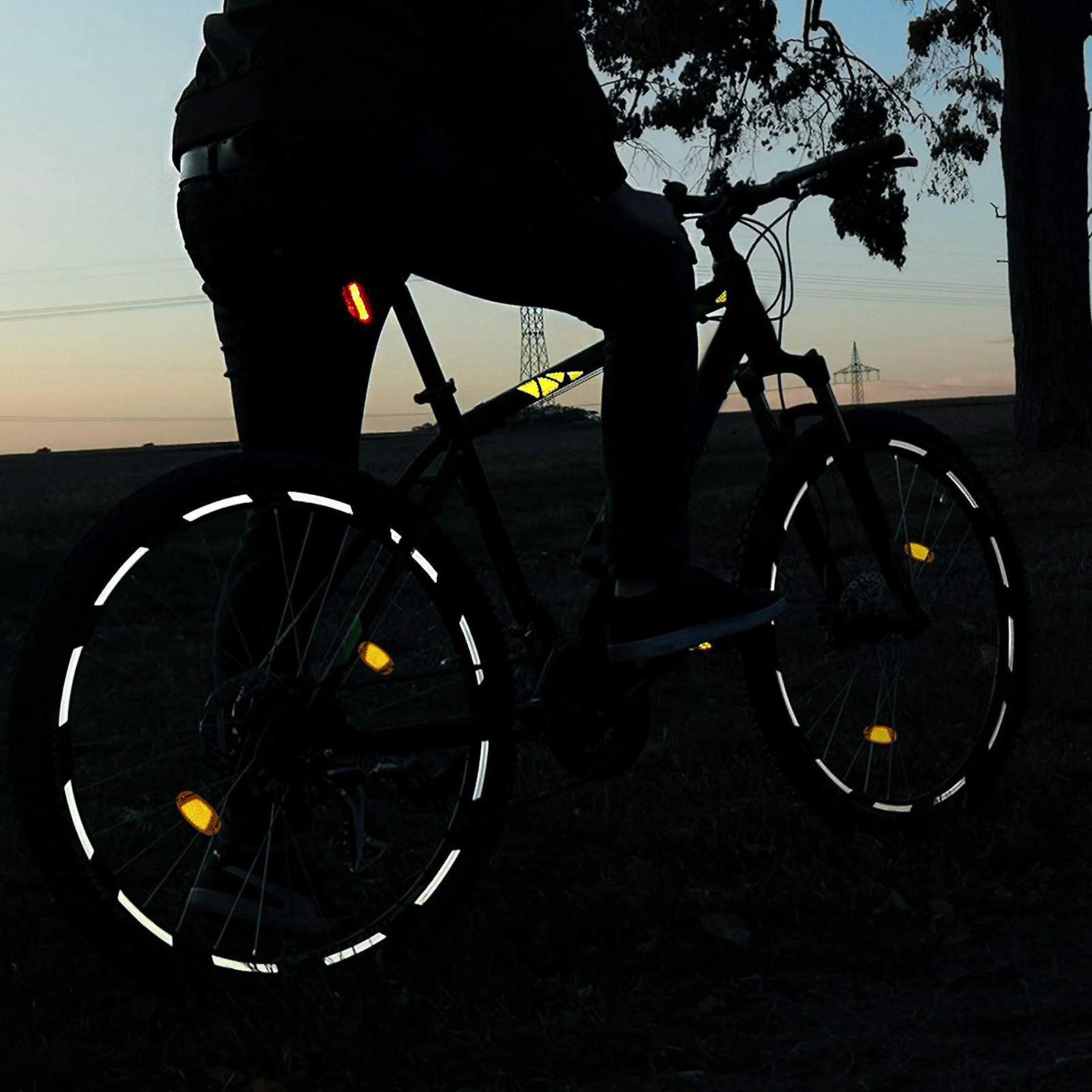 Bike Reflective Stickers Bikes Portable Tire Applique Outdoor Reflector Tape