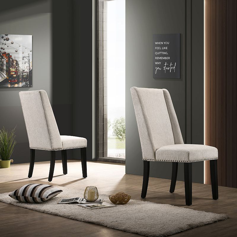 Carolina Chair and Table Laurant 2-Piece Upholstered Dining Chairs