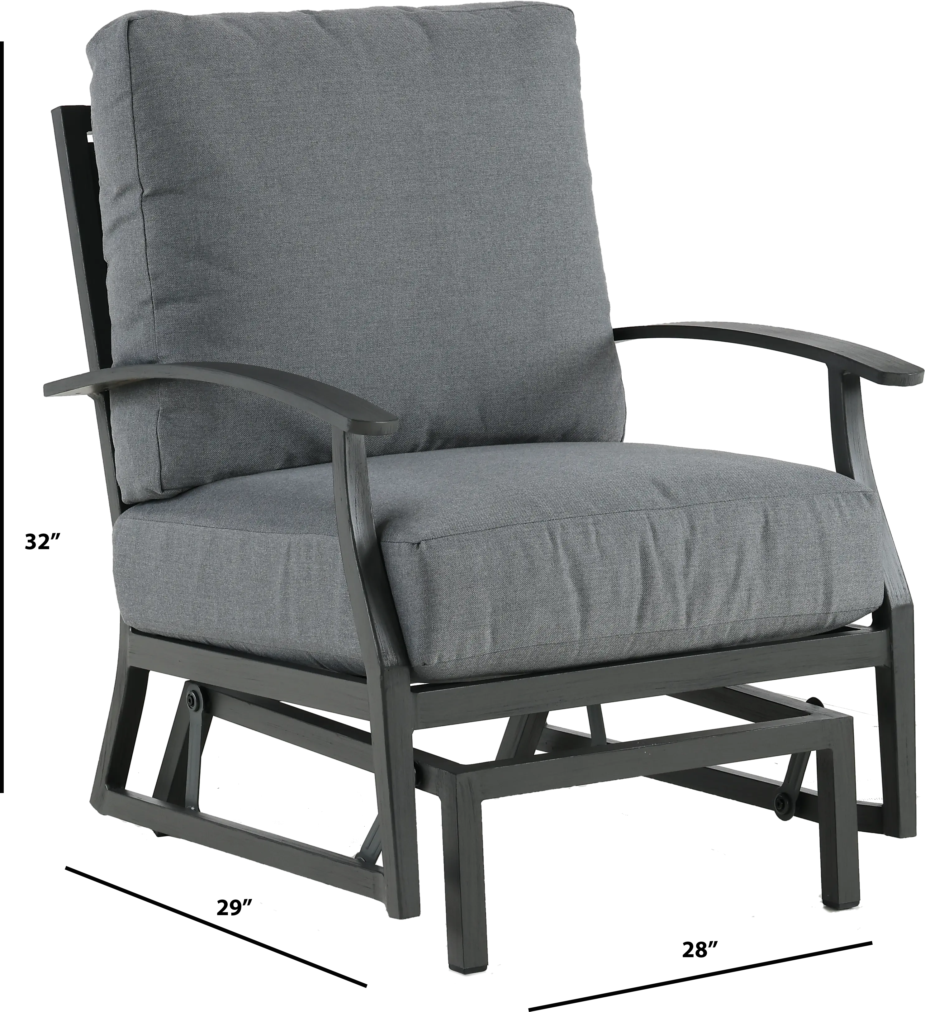 West Lake Gray Patio Glider Chair