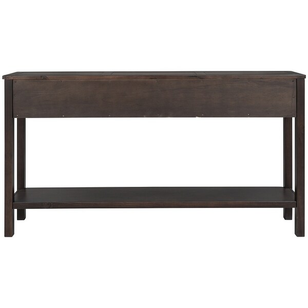 Rustic Entryway Console Table， 60