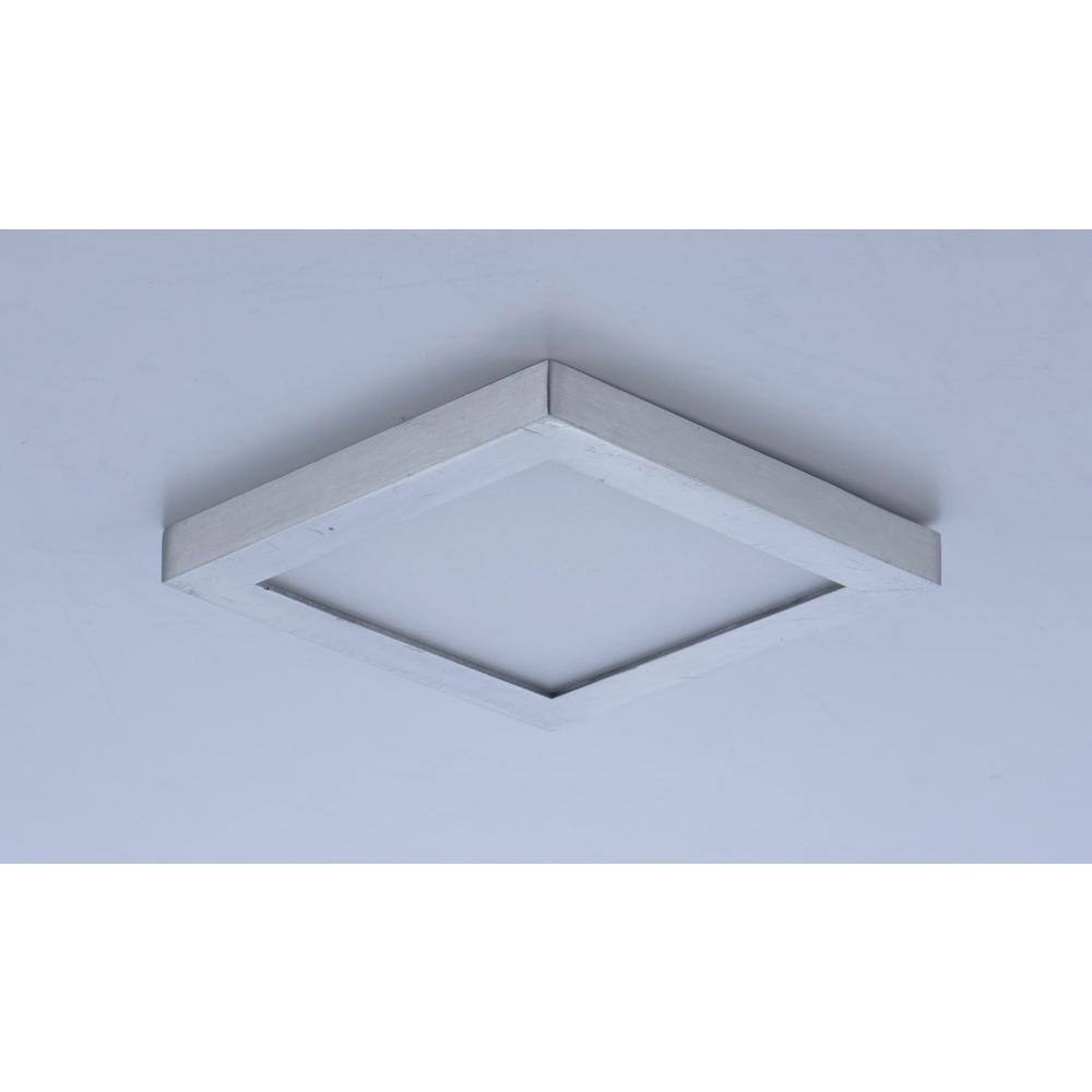 Maxim Lighting Wafer 4.5 in. Satin Nickel Integrated LED Flushmount Light 57720WTSN