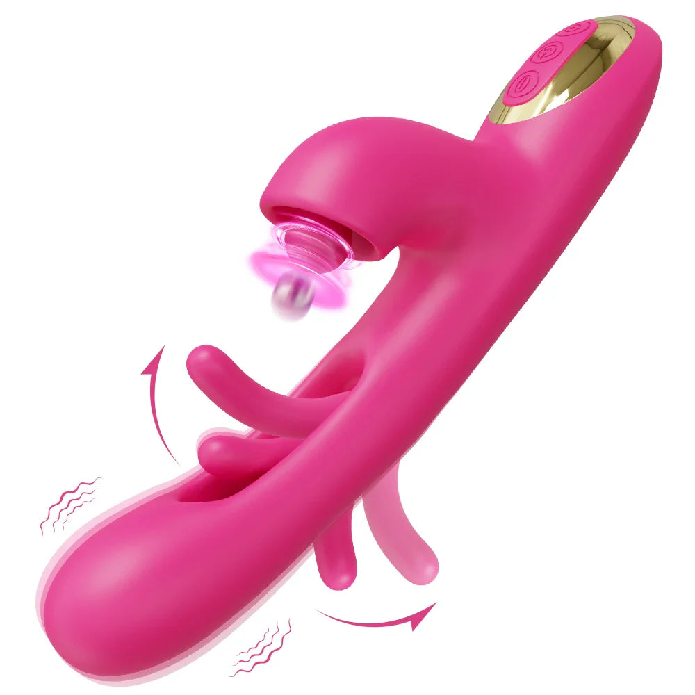 Tapping Flapping G-spot Vibrator For Women Rotation Clitoris Stimulator Wiggle Patting Vagina Sex Toy Female Masturbation