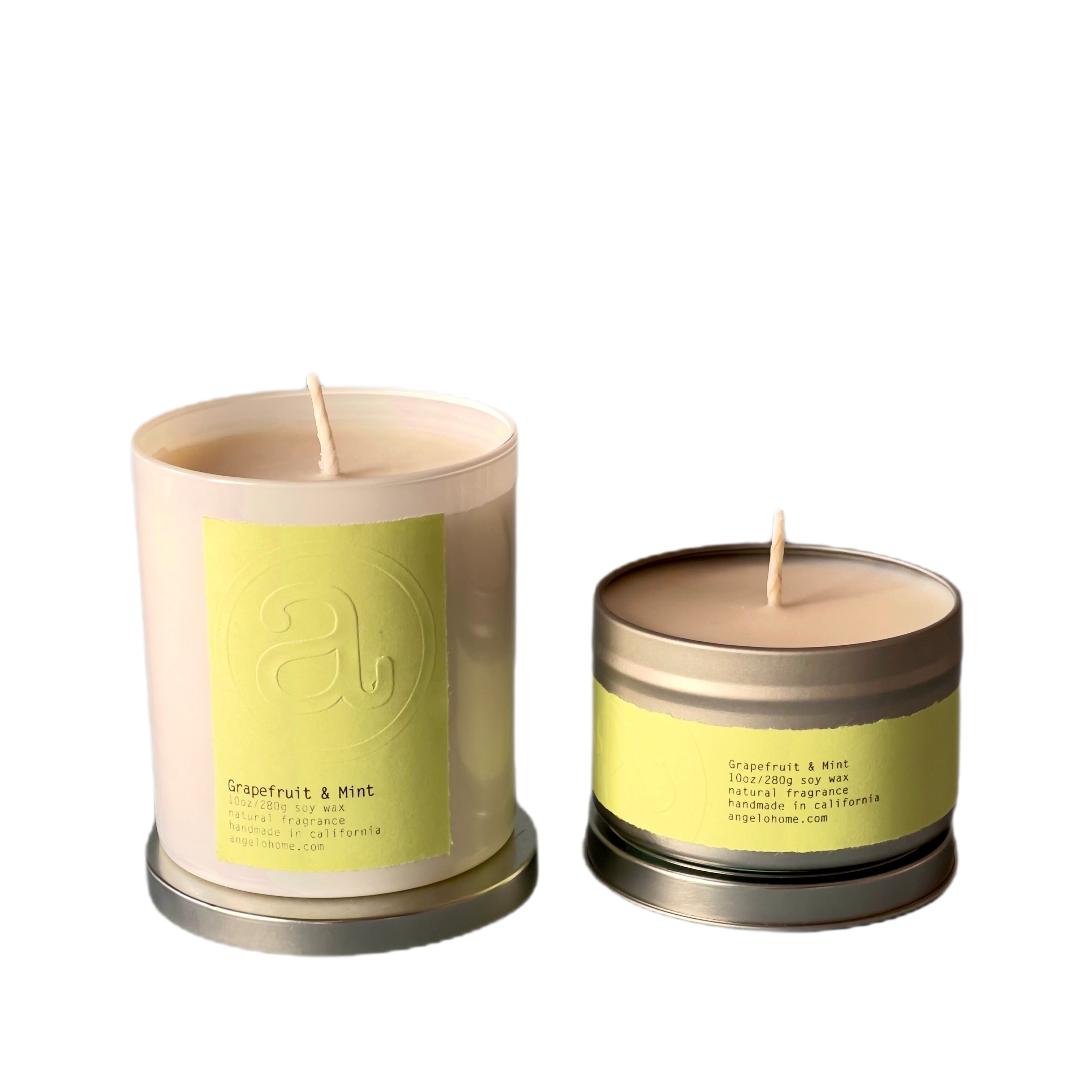 angelo:HOME Grapefruit & Mint Scented Candle