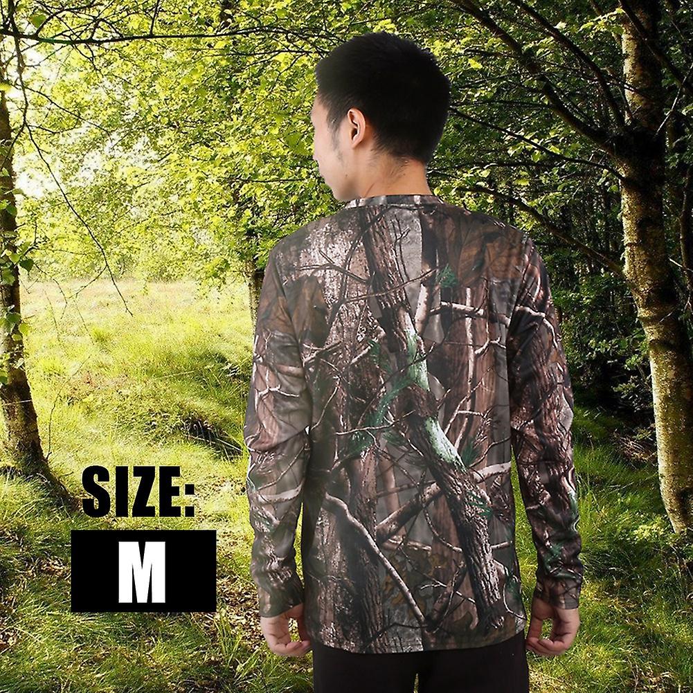 Men Long Sleeve T-shirt Quick Drying Clothes For Camping Outdoor Sports (m)