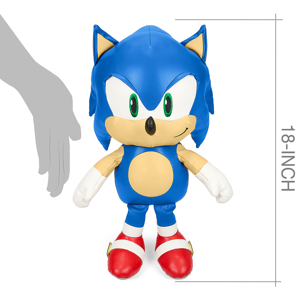 Sonic the Hedgehog 16” Premium Pleather Sonic Plush (PRE-ORDER)