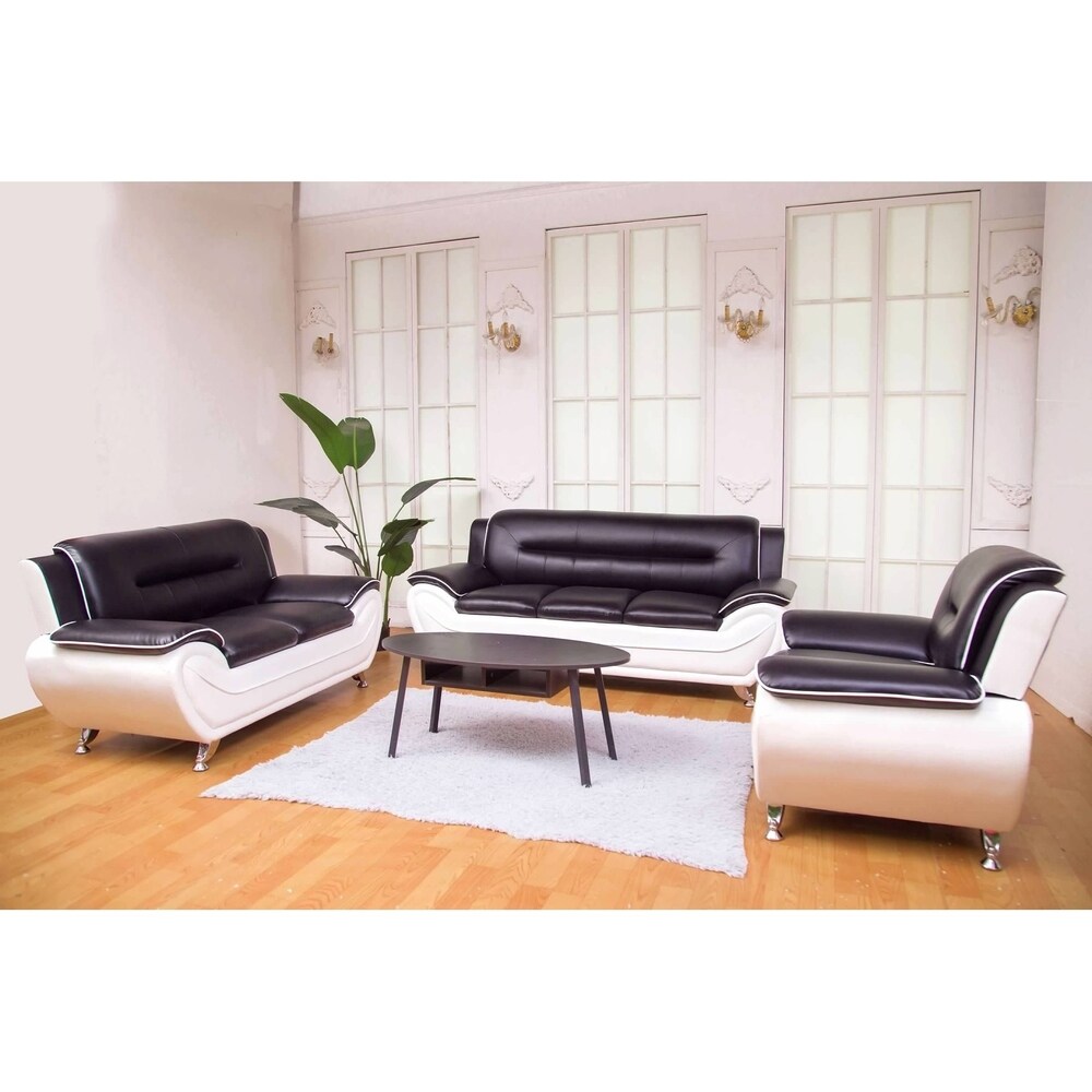 Greatime leatherette sofa and Love seat 2 piece Sets