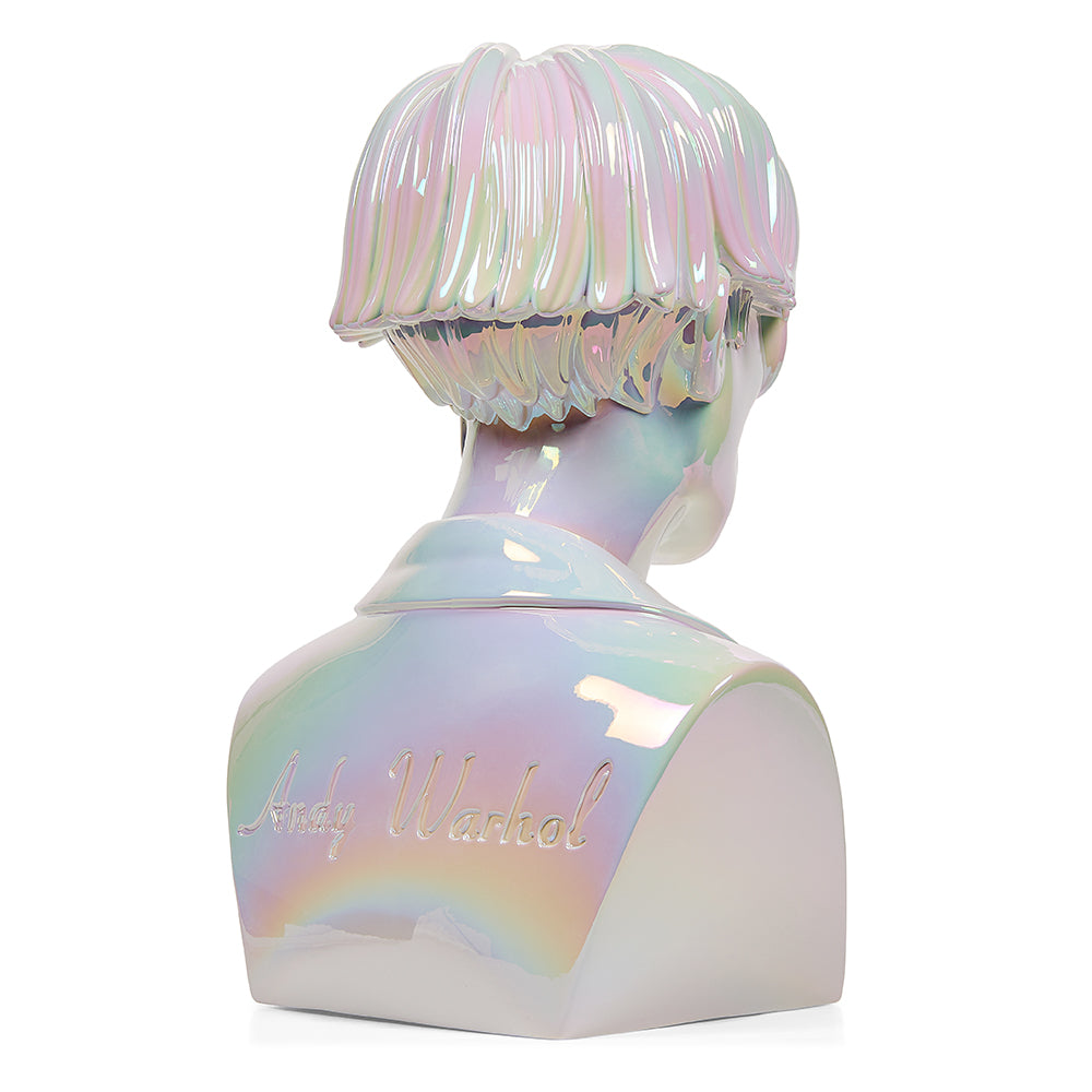 Andy Warhol 12” Bust Vinyl Art Sculpture – Iridescent Edition (Limited Edition of 300)