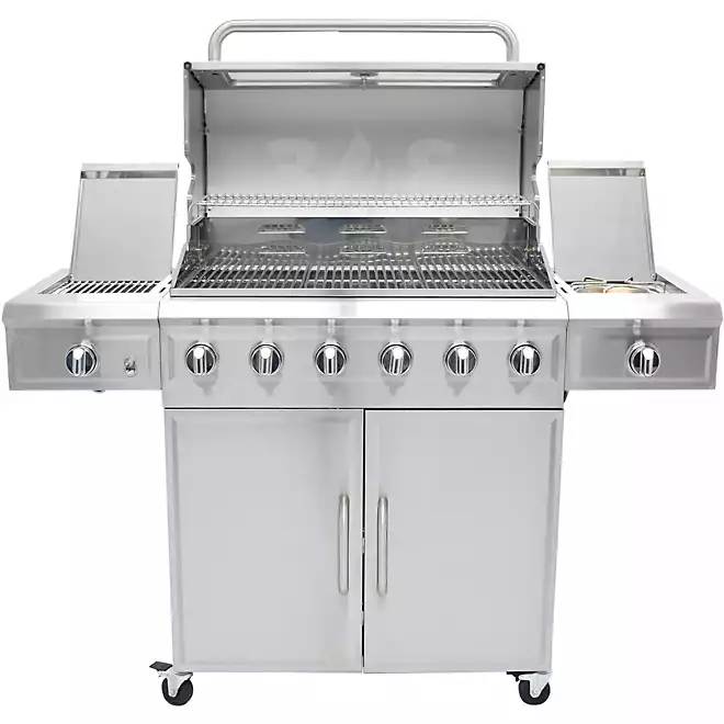 3 Embers 6-Burner Dual Fuel Propane Gas Grill