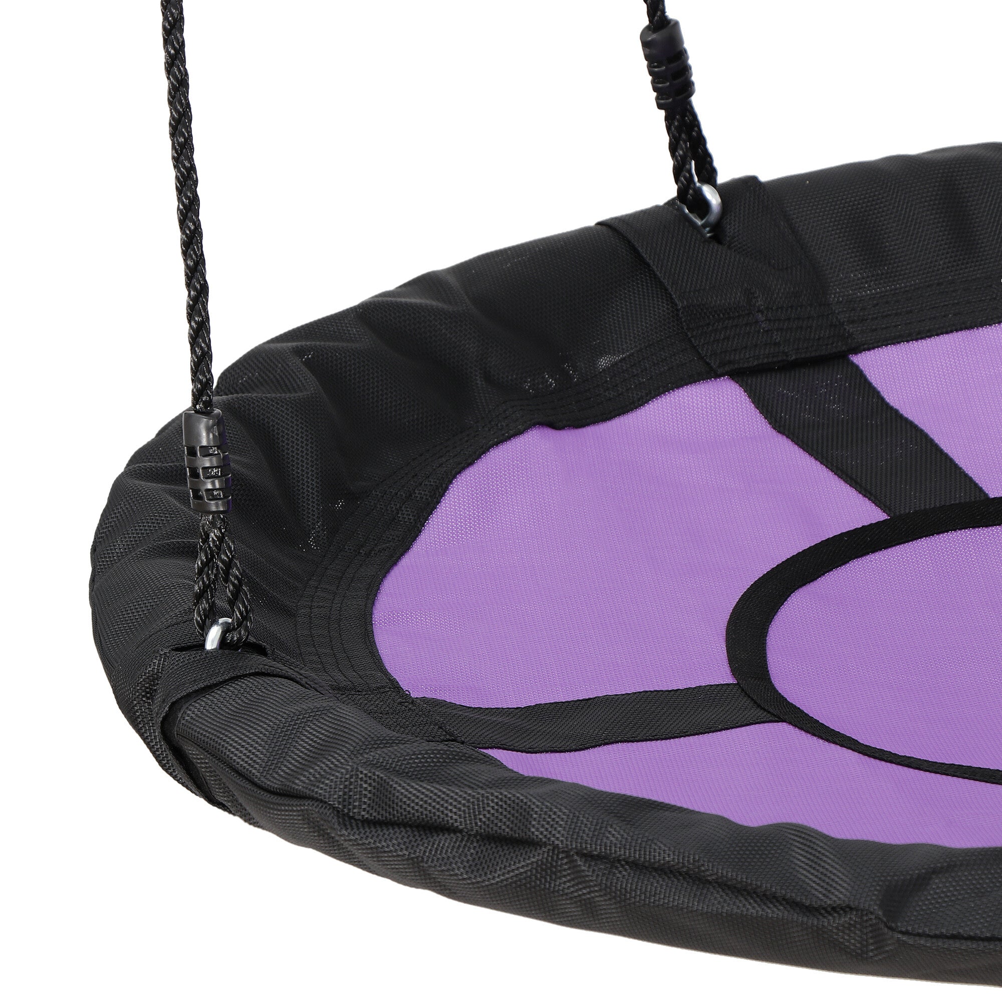 ZENY 40-inch Waterproof Saucer Web Swing Saucer Tree Swing with Tree Rope， Purple