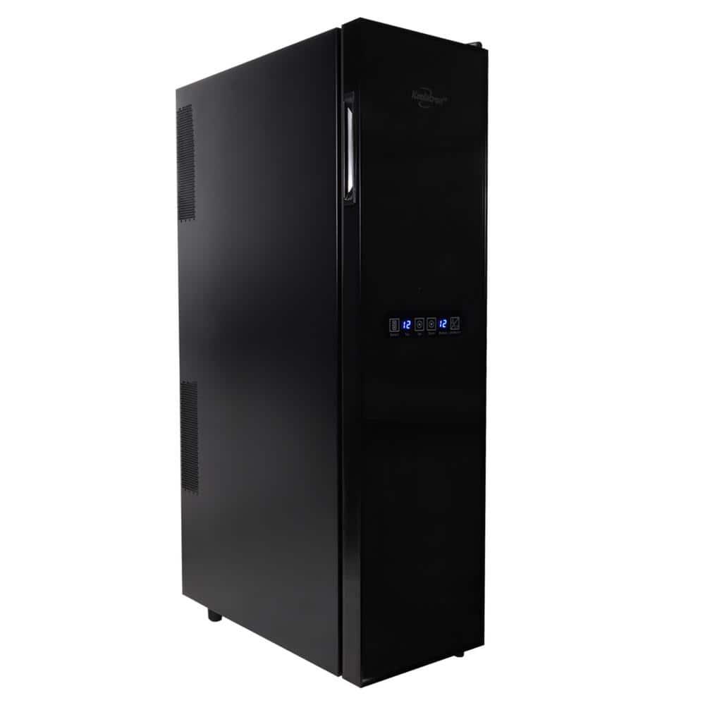 Koolatron Urban Series 18 Bottle Dual Zone Wine Cooler Black 19 cu ft