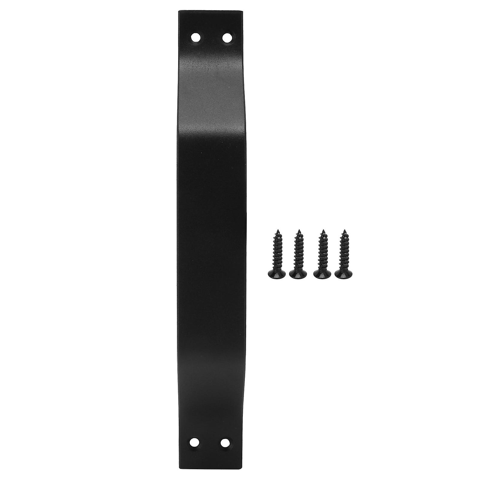 Barn Door Handle Carbon Steel Garage Door Handle For Wooden Fence Door Outdoor Indoor Black