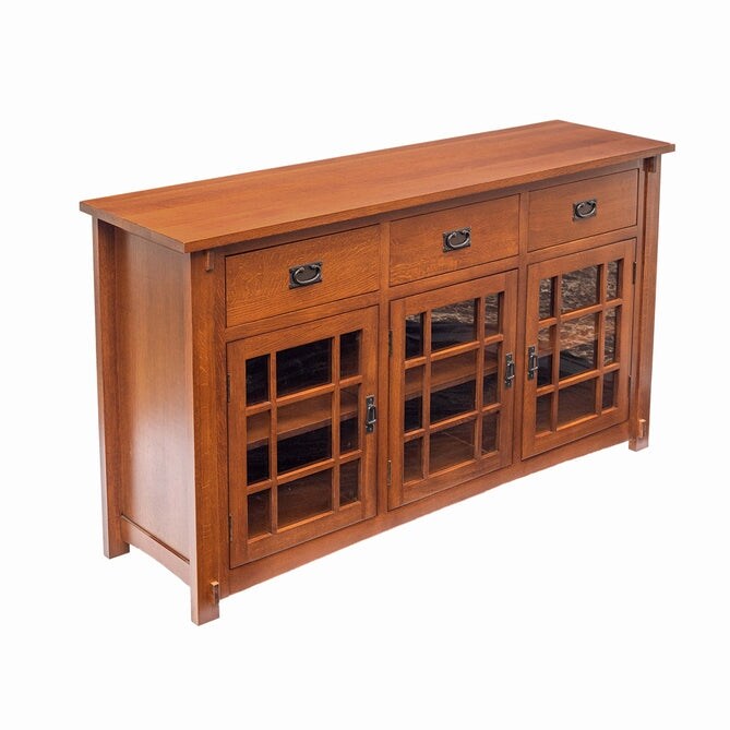 Craftsman Mission Solid Oak Sideboard   65\