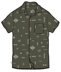 Cove Organic Cotton Short Sleeve Shirt - Olive Made To Roam