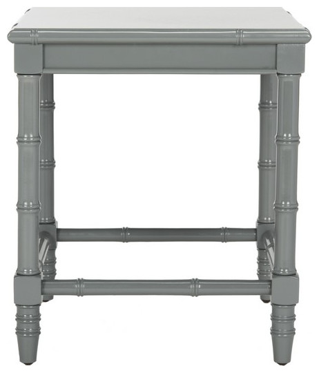 Roxie Accent Table Gray   Asian   Side Tables And End Tables   by Peachtree Fine Furniture  Houzz