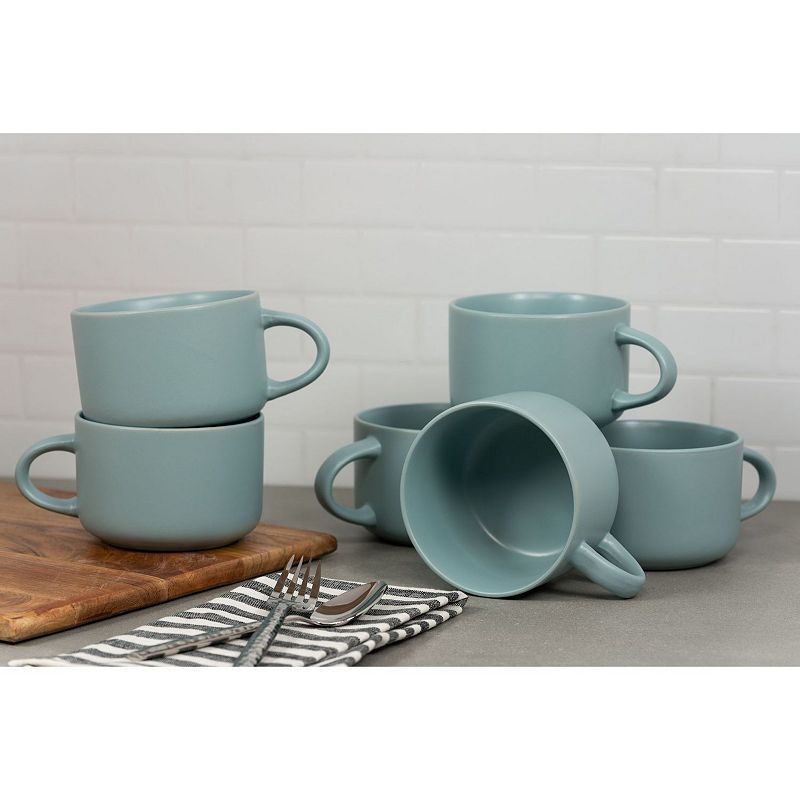 10 Strawberry Street Wazee Matte 6-pc. Oversized Mug Set