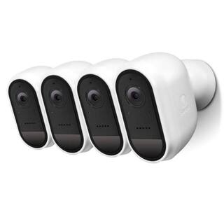 Swann Refurbished Wire-Free Cam Battery Wireless IndoorOutdoor Standard Security Camera with Face Recognition White (4-Pack) R-SOIFI-CAMWPK4-GL