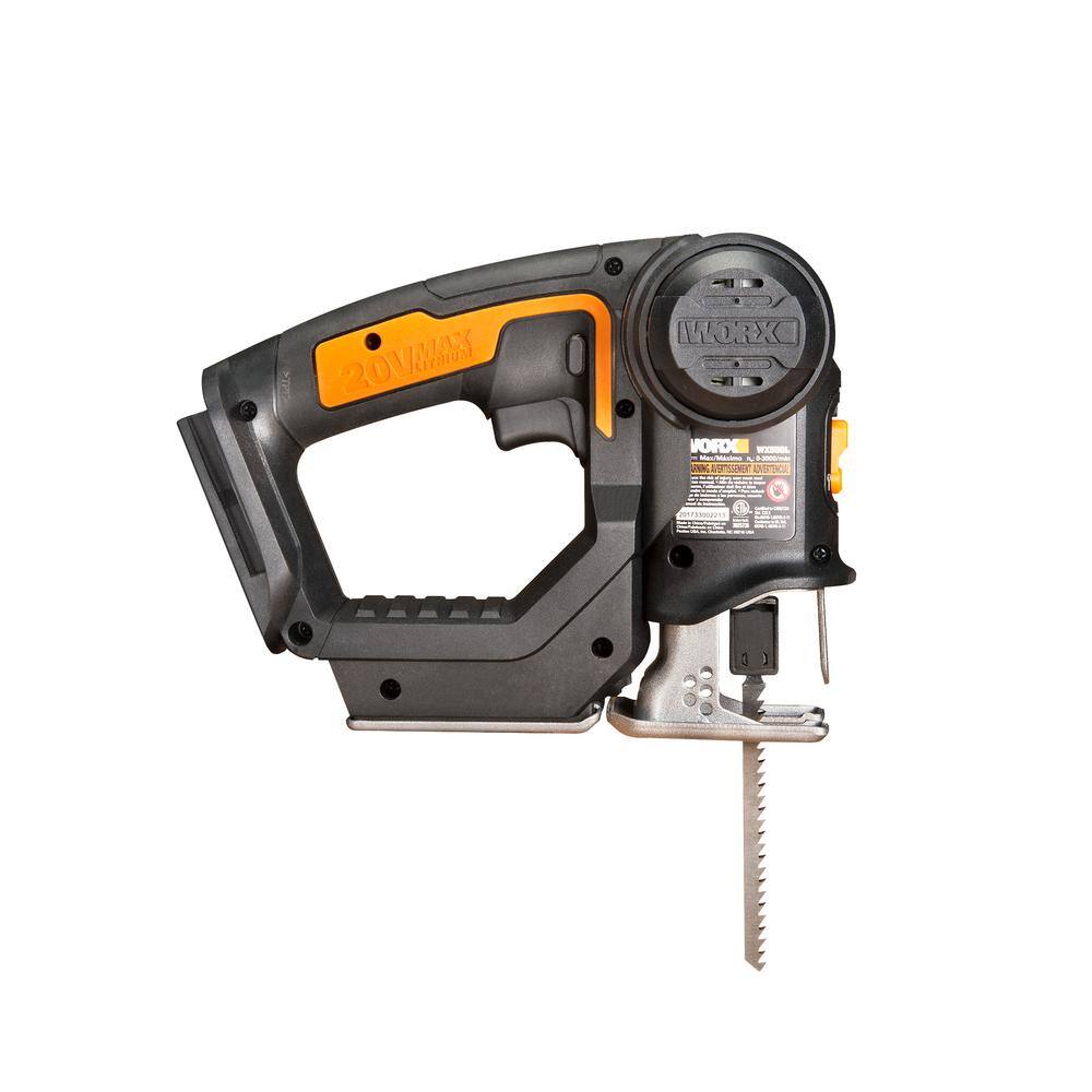 Worx POWER SHARE 20-Volt Axis Cordless Reciprocating and Jig Saw (Tool Only) WX550L.9