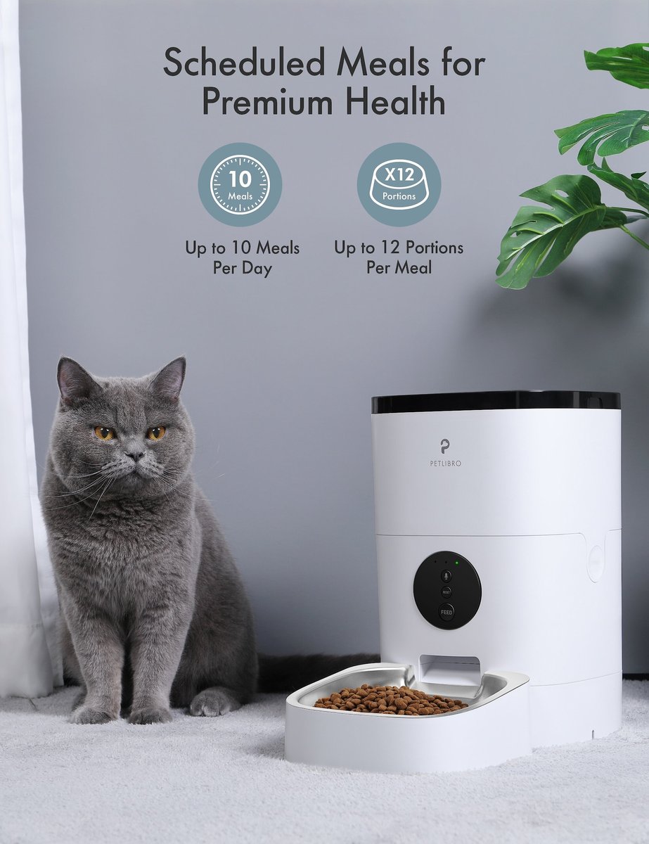 Petlibro WIFI Automatic Dog and Cat Feeder， 4-L