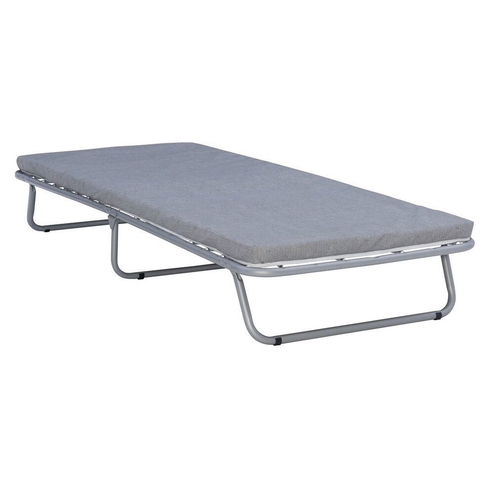 Madigan Guest Folding Cot Bed with 2 inch Foam Mattress