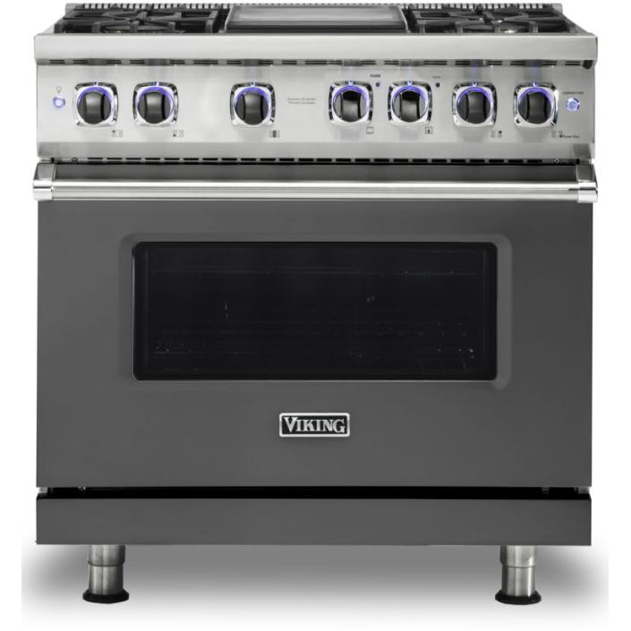 Viking 36-inch Freestanding Gas Range with Elevation Burners VGR7362-4GDGLP