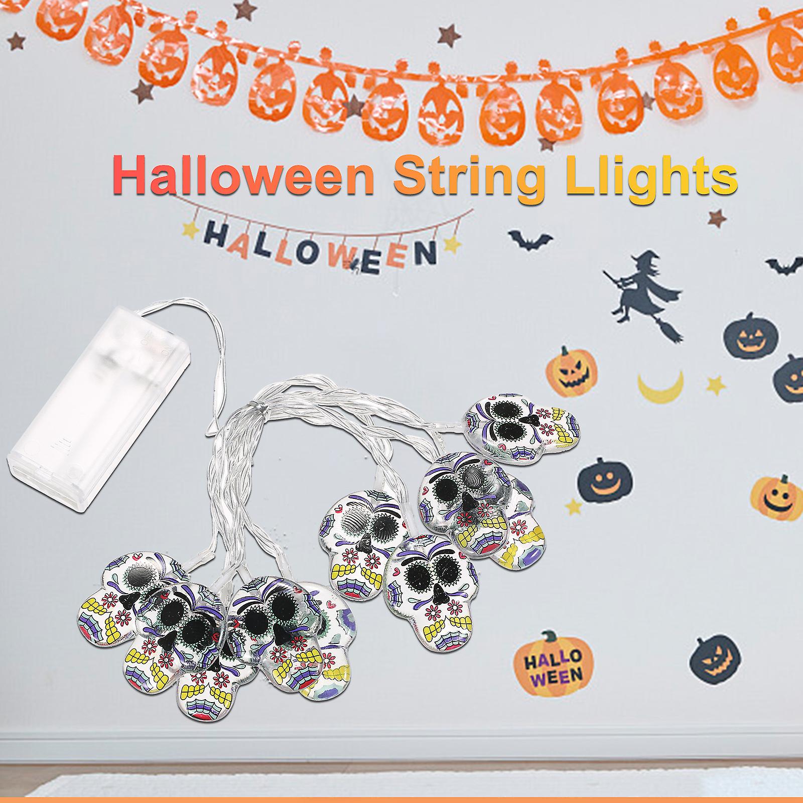 Halloween String Lights Holiday Decorative Lights String Lamp Atmosphere Halloween Decoration Light Home Decor Window Curtain Light No.188901