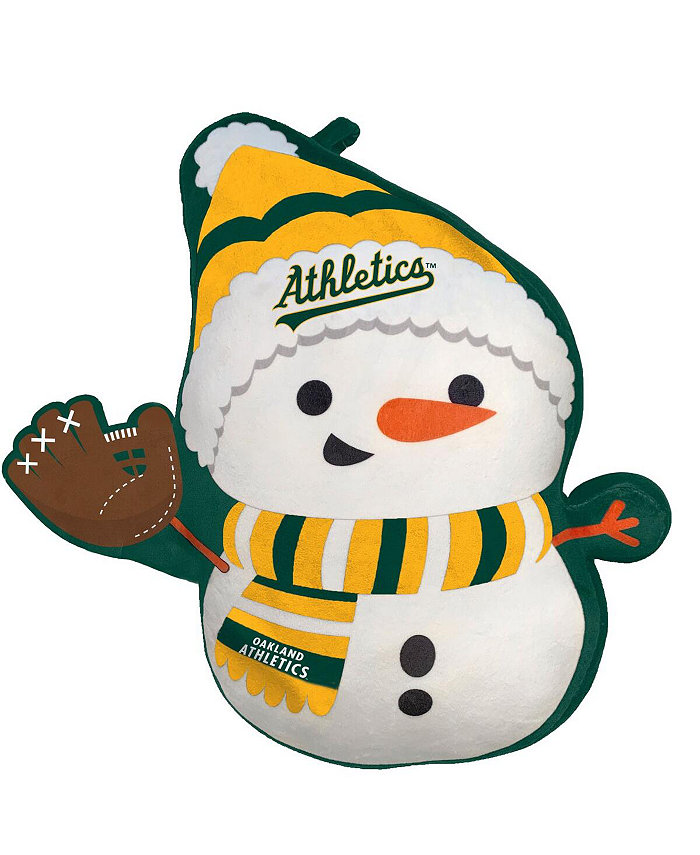 Pegasus Home Fashions Oakland Athletics Holiday Snowman Plushlete Pillow