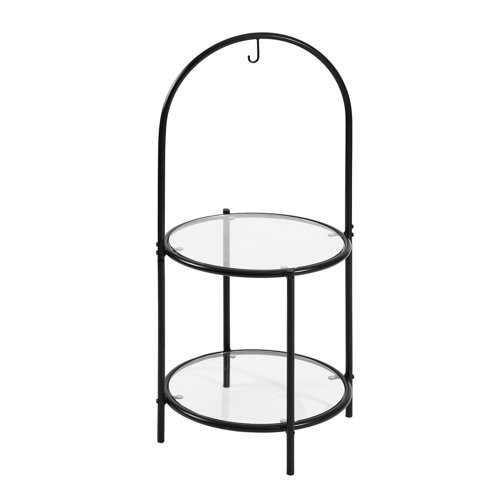 Carbon Loft Elwing End Table Plant Stand