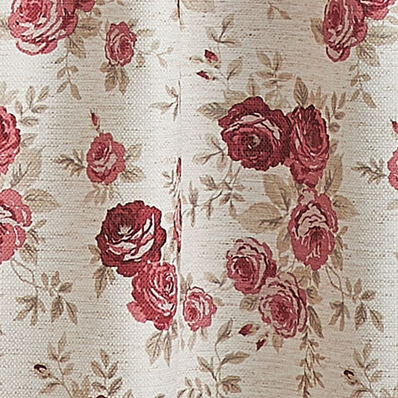 Curtainworks Antique Rose Rod Pocket Tier Pair