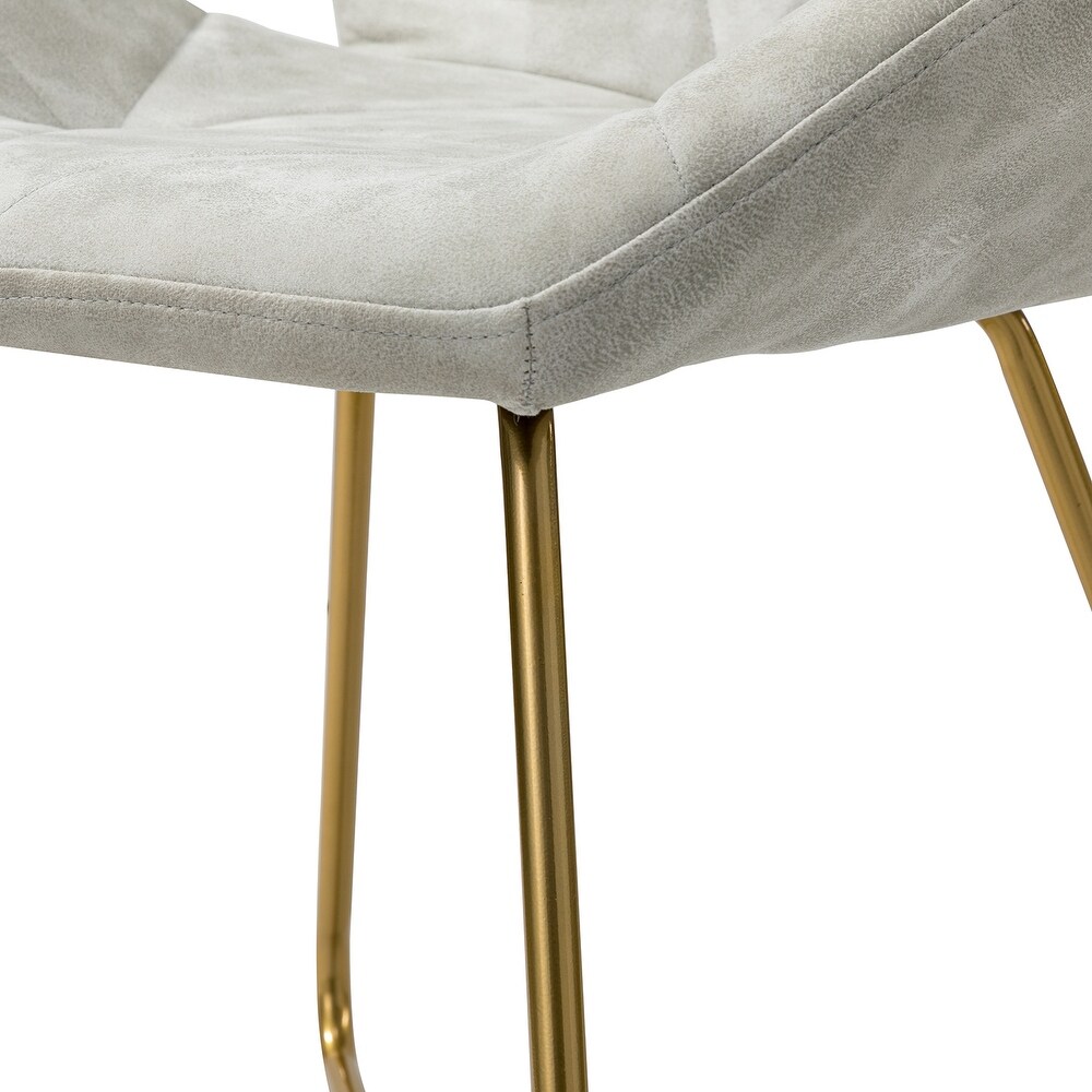 Rosa Accent Side Chair with X shaped Metal Base