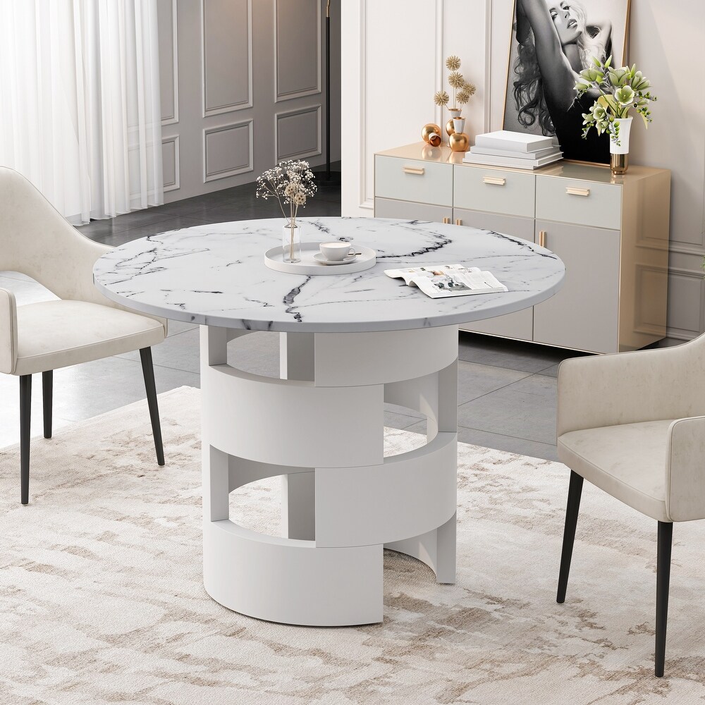 42.12 inch Modern Round Dining Table