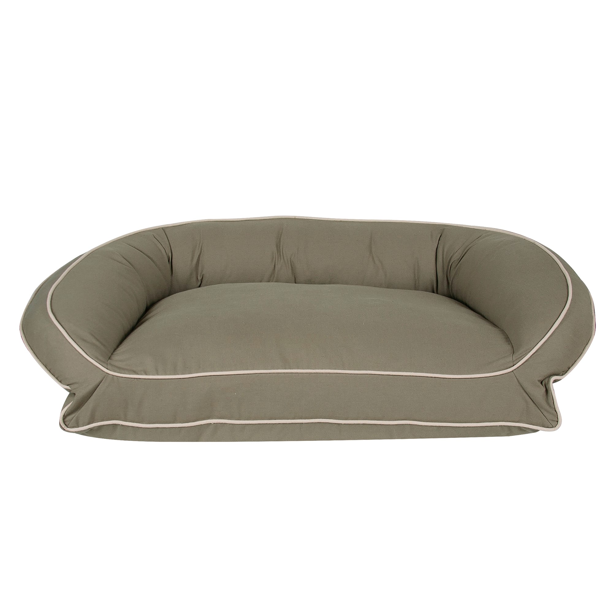 Carolina Pet Company Classic Canvas Bolster Lounger Dog Bed， 36