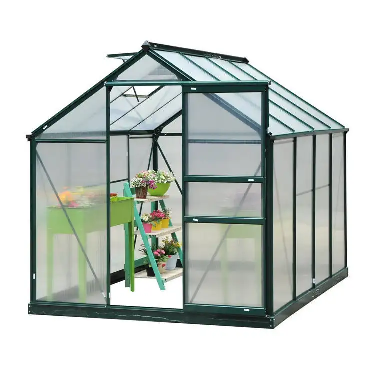 China Manufacture Low Cost Mini Polycarbonate Sheet Garden greenhouse for backyard