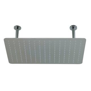 ALFI BRAND 1-Spray 20 in. Single Ceiling Mount Fixed Rain Shower Head in Polished Stainless Steel RAIN2012-PSS