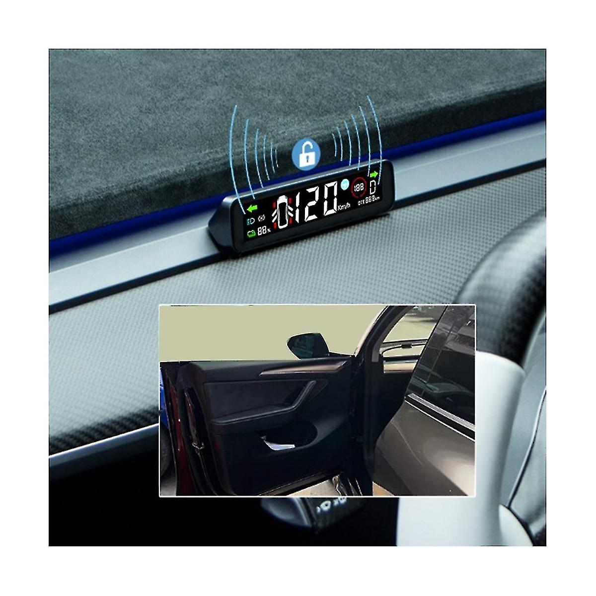 Car Hud Air Code Meter Dashboard Digital Smart Gauge For Model Y Car Accessories