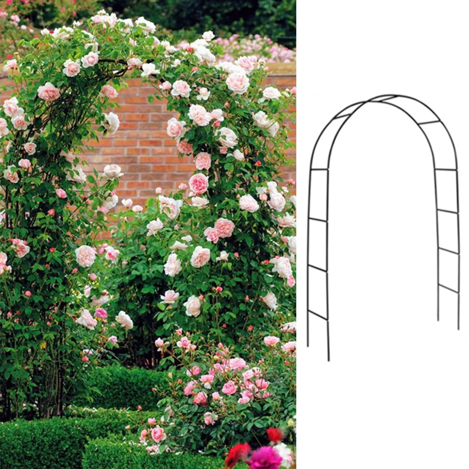 Garden supplies Outdoor   Wedding Metal Garden Arch with Plants Climbing Arch