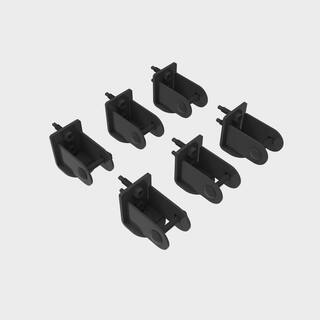 FORTRESS Versai Gloss Black Steel Fence Swivel Bracket (6-Pack) 719421204