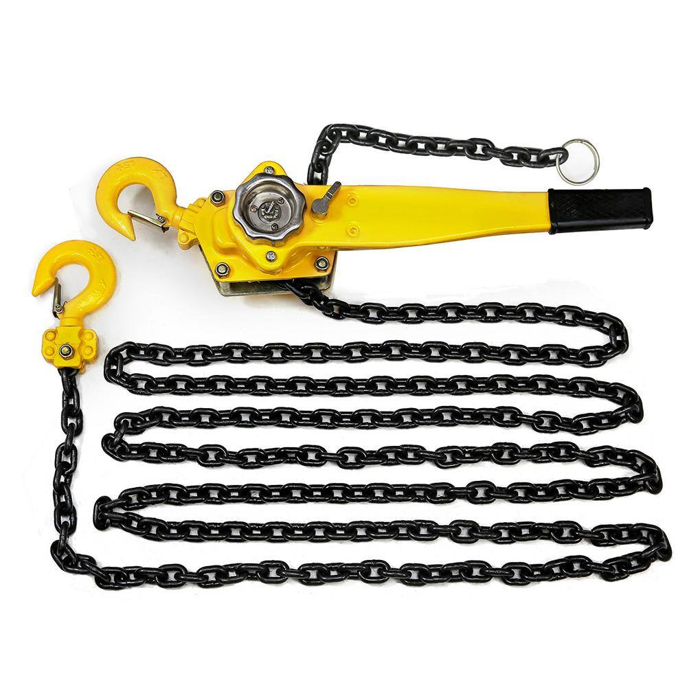 XtremepowerUS 1.5-Ton Steel Block Chain Lever Hoist Puller Lifter 20 ft. 58105