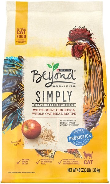 Purina Beyond Simply White Meat Chicken and Whole Oat Meal Recipe Dry Cat Food