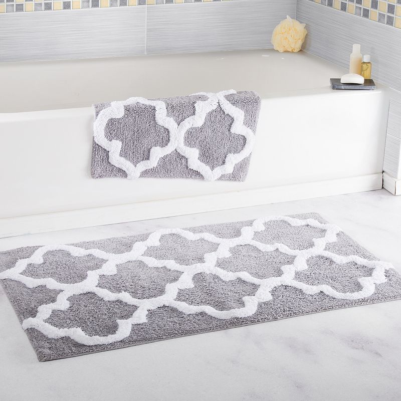 Portsmouth Home 2-piece Trellis Bath Mat Set