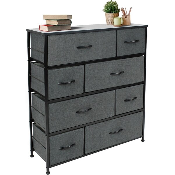 Dresser w/ 8 Drawers Furniture Storage and Chest Tower for Bedroom - - 34478683