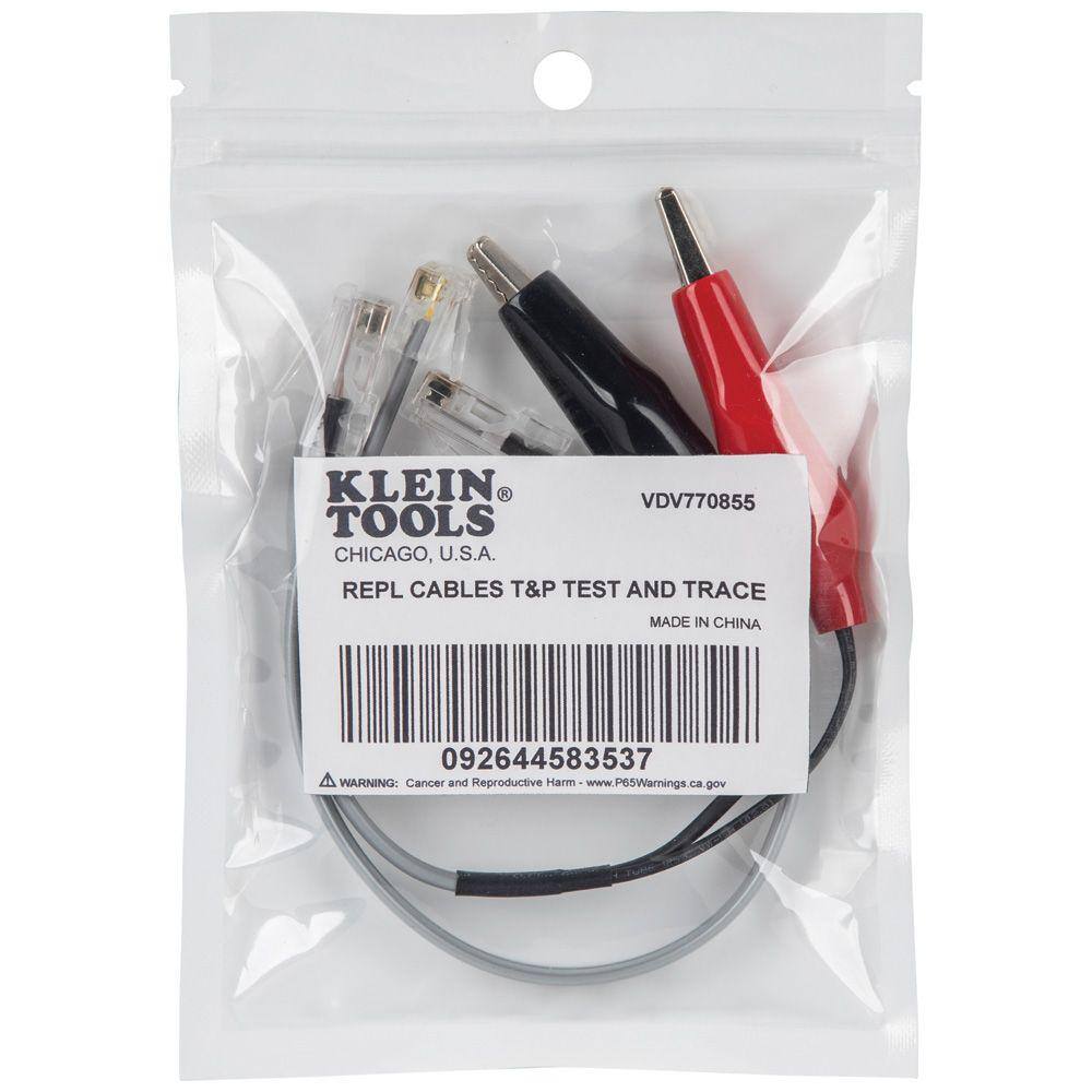 Klein Tools Replacement Cables for Tone and Probe Test and Trace Kit VDV770-855