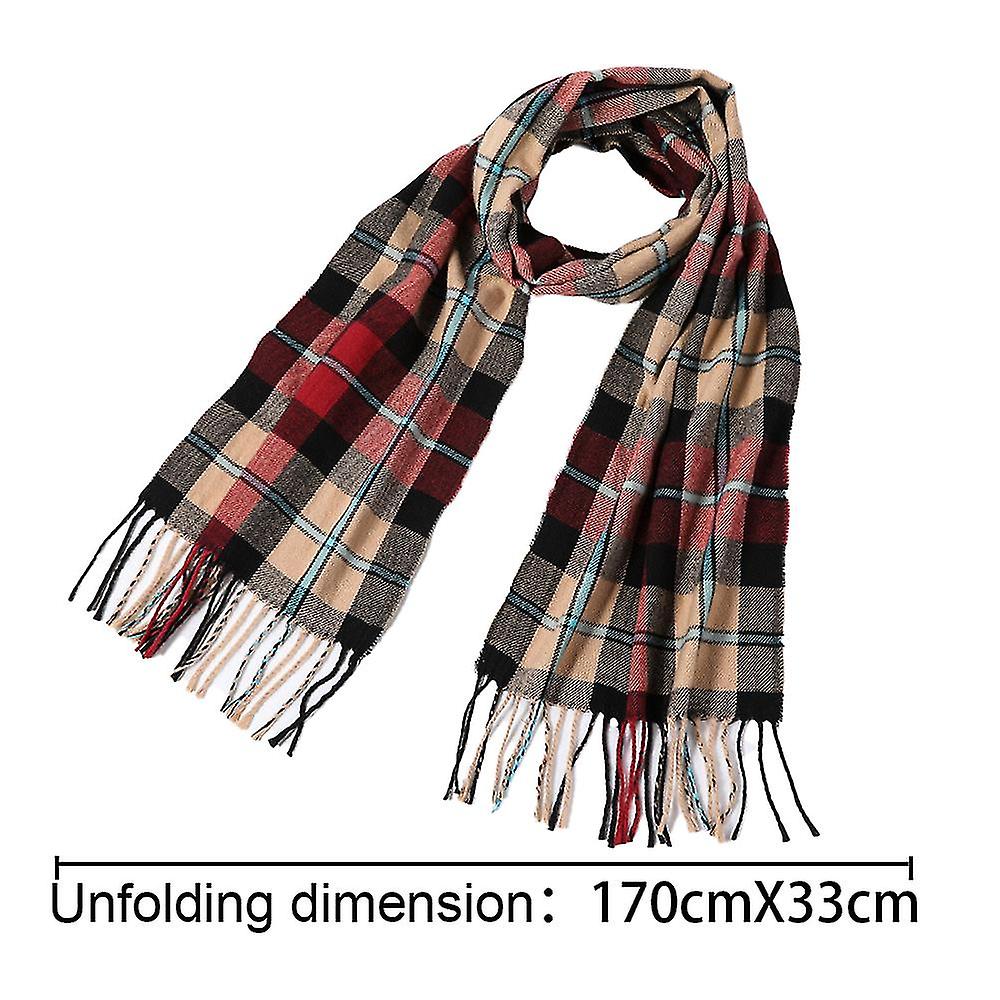 Winter Baby Checkered Neck Scarf For Children