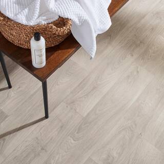 Mohawk Natural Gray Oak Plank Residential Vinyl Sheet Sold by 12 ft. W x Custom Length U8205.119K804P144